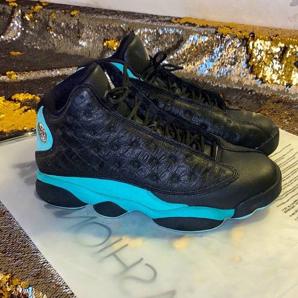 jordan 13 aurora green mens